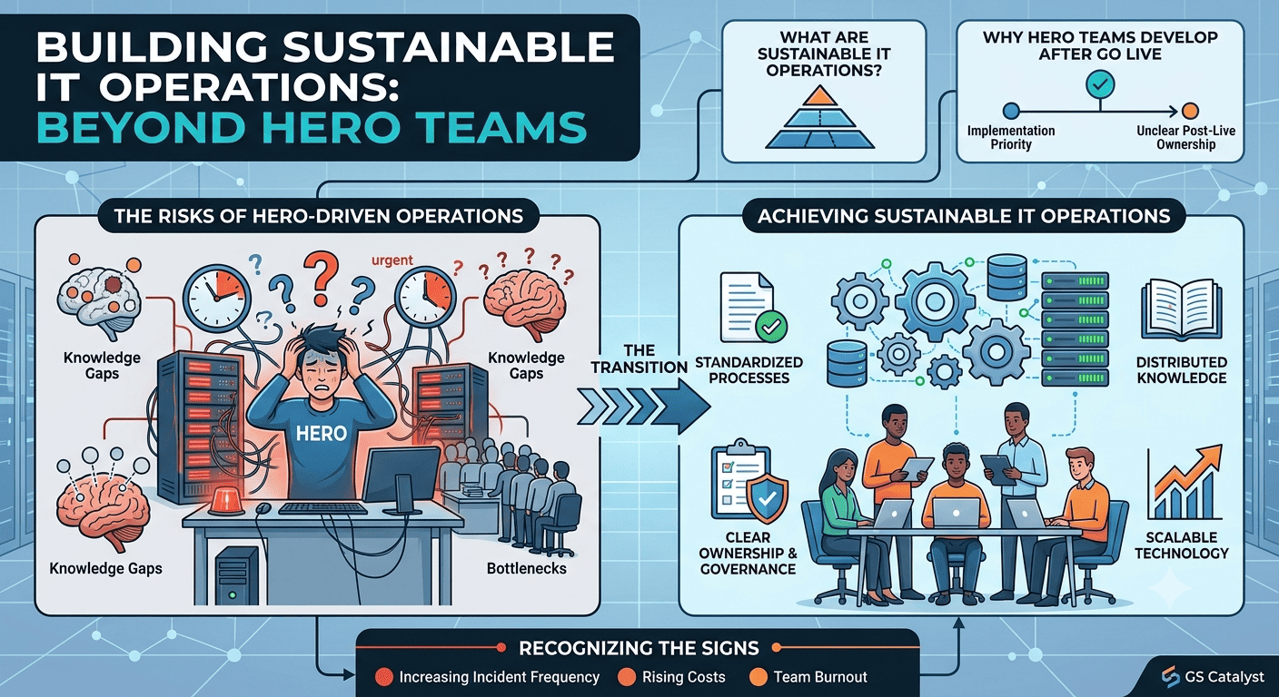 From Hero Teams to Sustainable IT Operations